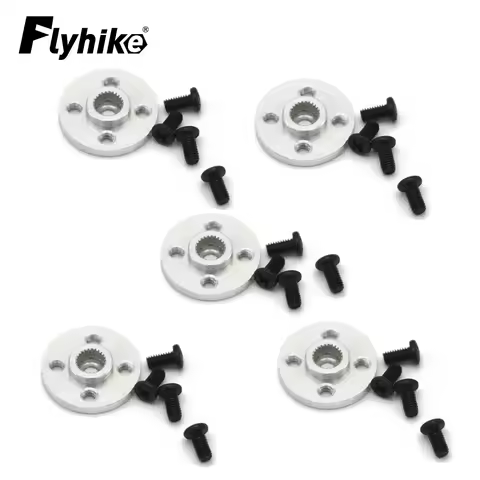 5pcs/lot Metal Steering Gear Disc Stent 25T Servo Arm Round Type Accessories for MG995 MG996R RC Robot Car