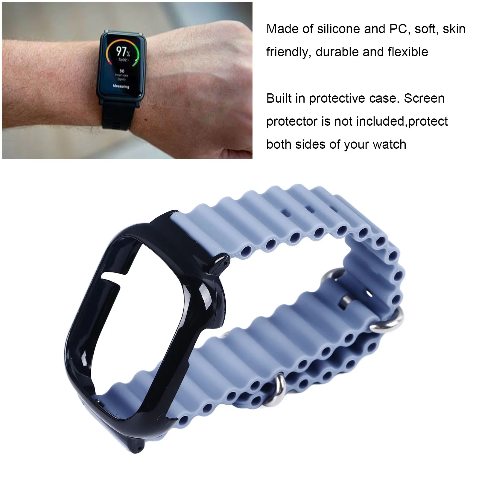 Watch Band Watch Strap Watch Strap Adjustable Soft Skin Friendly  Watch Band with Protective Cover for Honor