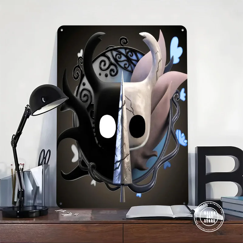 جوفاء فارس Duality المعادن المشارك علامات معدنية جدار الفن المرآب زينة للمنزل مخصص تين تسجيل للديكور المنزل الرجعية #2