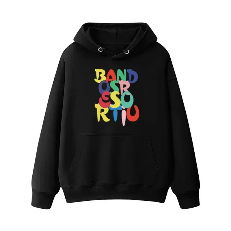 Korean Fashion Coloured Letters Print Hoodies Women Casual Oversized Sportwear Female Sweatshirt Y2k Hoodie Clothes Kpop Tops