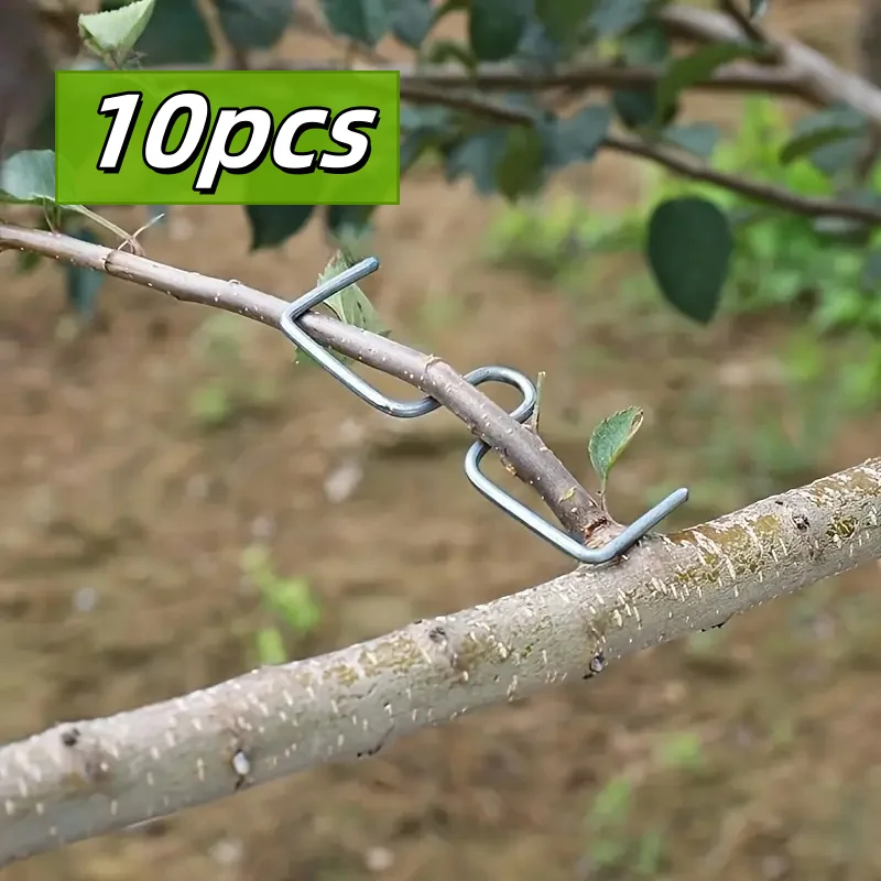 10pcs Heavy Duty Branch Benders - Metal Fruit Tree Training Set for Shaping & Pruning (No Tools Needed)