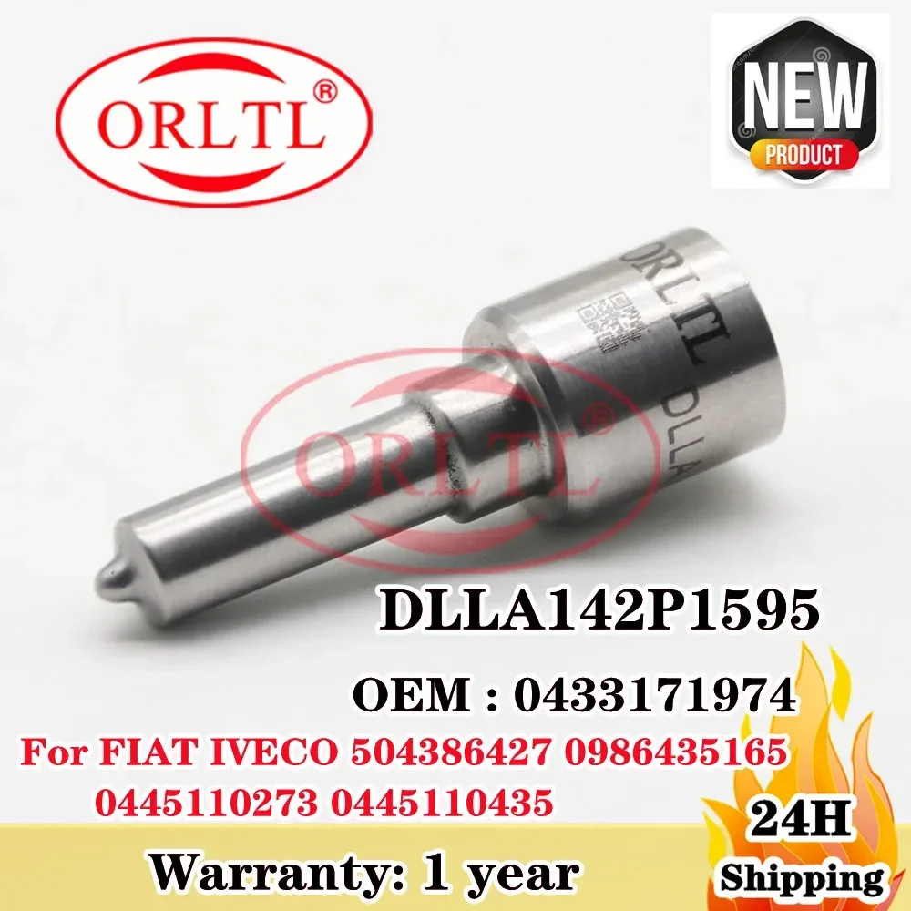 

Форсунка дизельного инжектора DLLA142P1595 Auto 0 433 171 974 для FIAT, IVECO 504386427, 0 445 110 273, 0 445 110 435, 0986435165