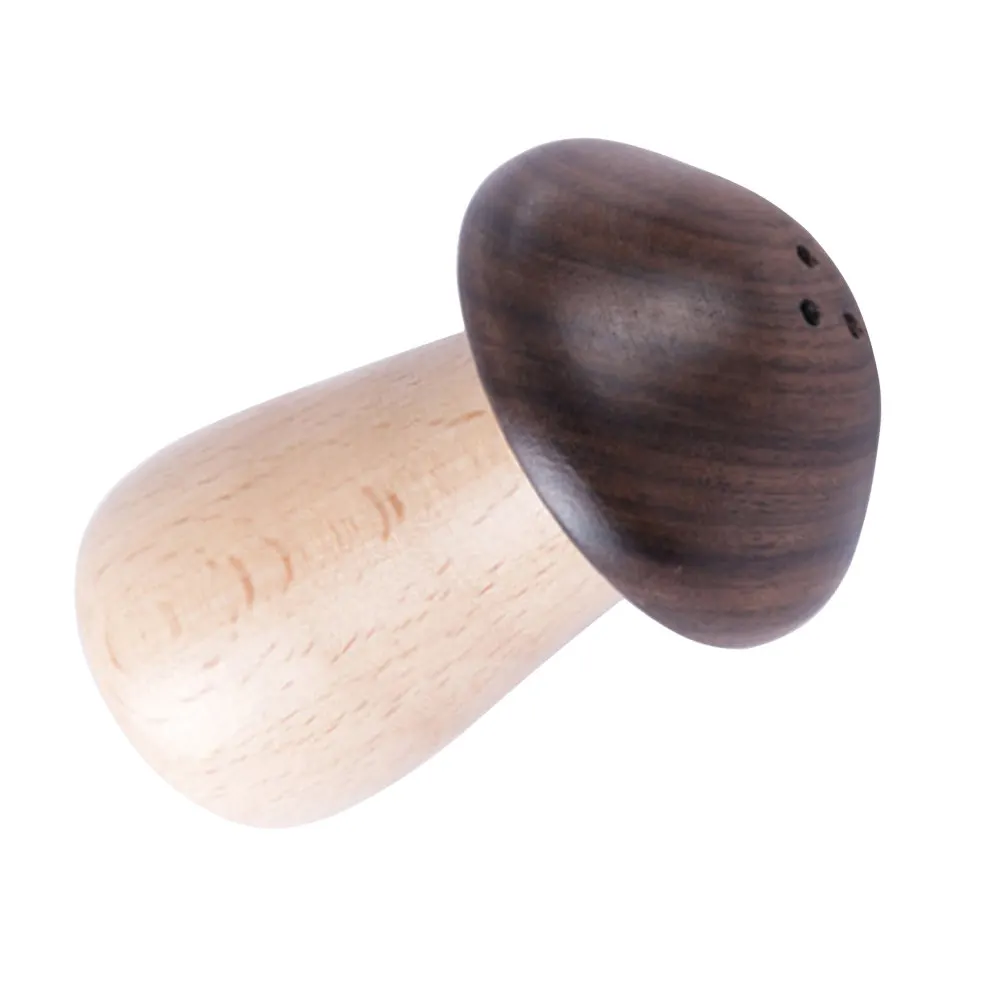 

Wooden Toothpick Holder Mushroom Shape Premium Craft Home Decor Tableware Organizer for Party Wedding Dining Use Brown
