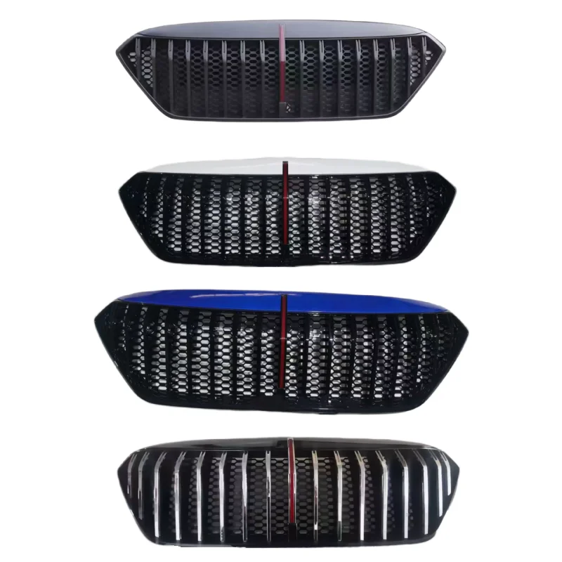 Front Bumper Grill with light For Hongqi H5 modified Mask net grille Radiator Assembly body Kit Car Accessories