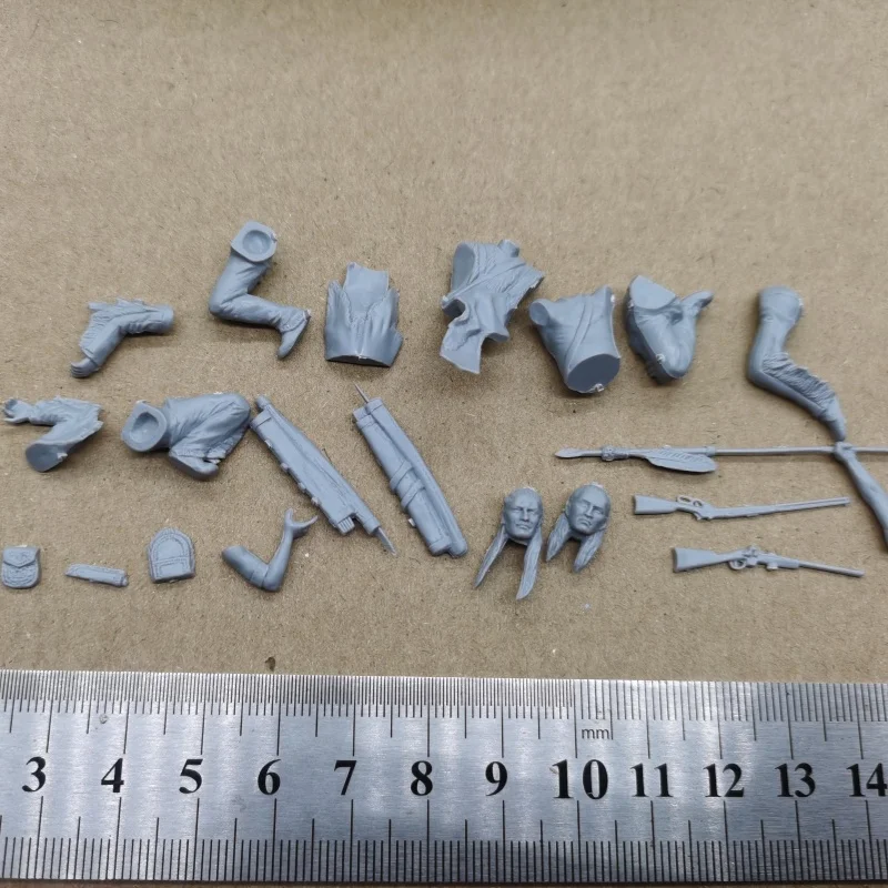 1/35 스케일 수지 그림 모델 키트 인도 전쟁 Diy 미니어처 조립 모델 키트 조립되지 않은 도색되지 않은 조각상 장난감