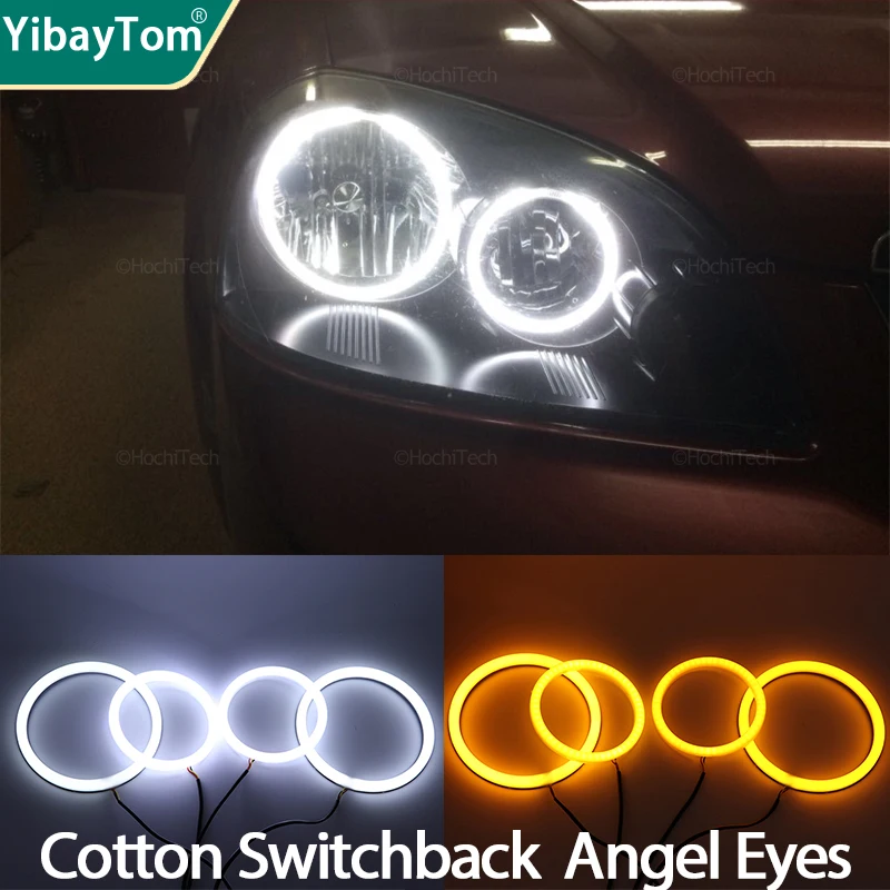 Cotton Switchback Turn signal Light  Rings DRL LED Angel Eyes Kit For Chevrolet Lacetti Optra Nubira 2002-2008 Daytime Light