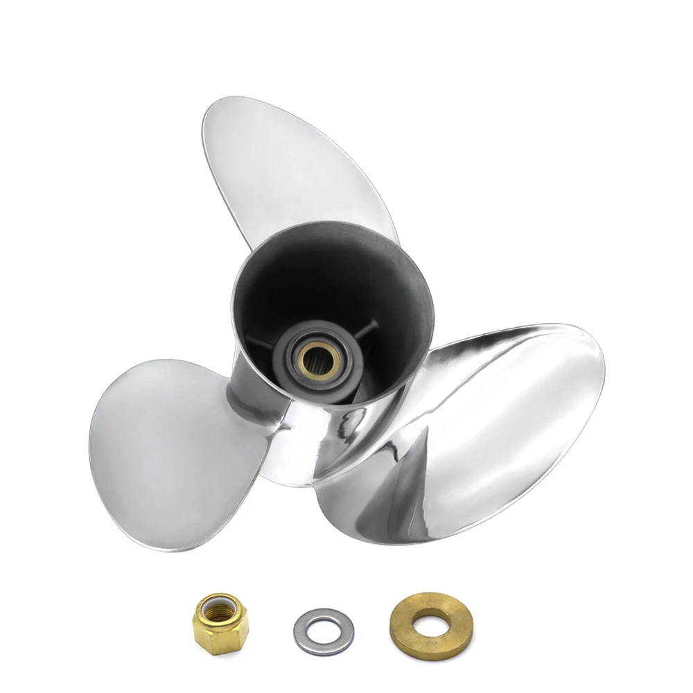 Stainless Steel Propeller 14*19 for Mercury 2 Stroke 150-300HP Boat Engine 19 Teeth