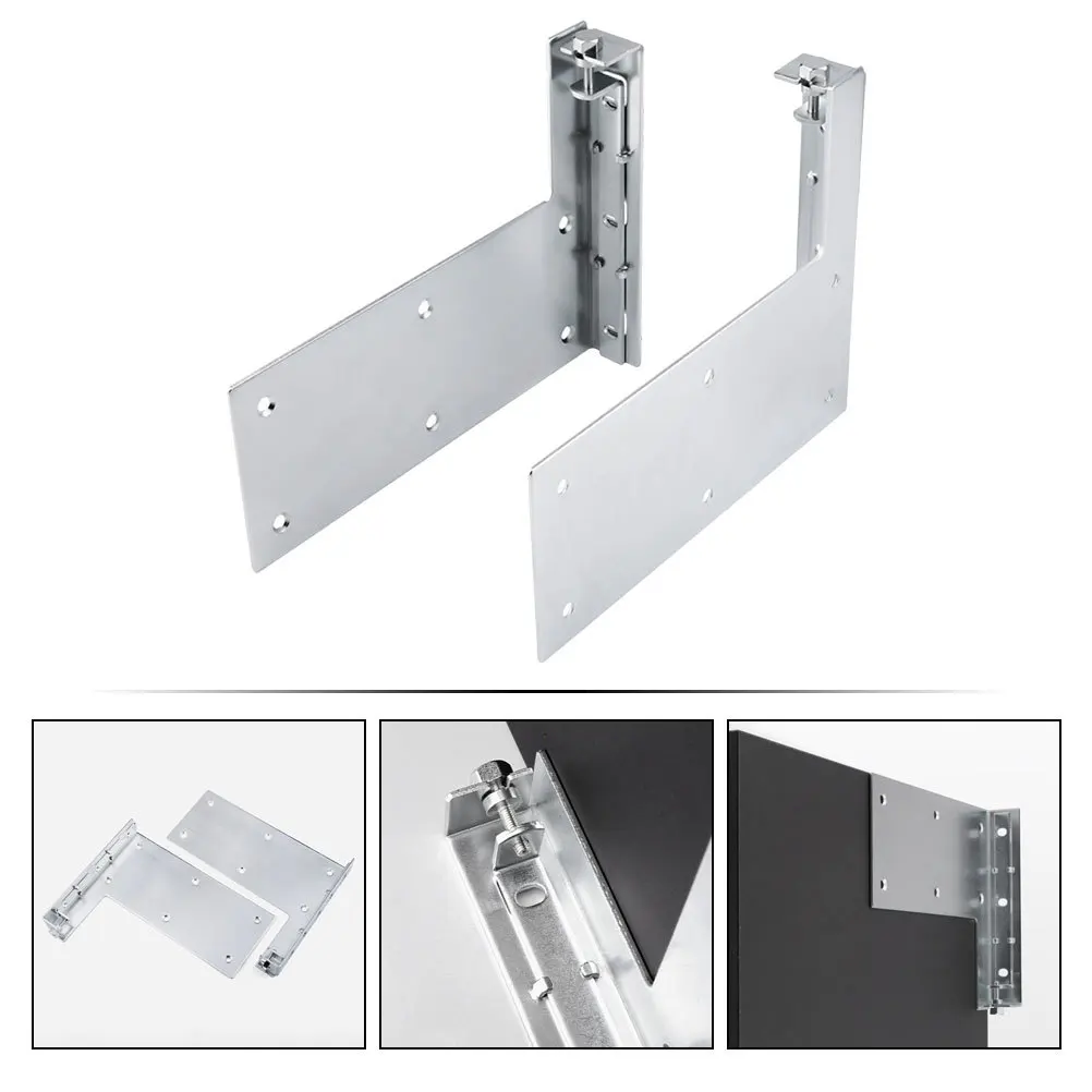 

1Pair Bathroom Cabinet Hanging Codes Heavy Duty Steel Mounting Brackets Thickened Design for Kitchen Cabinet Wall Mount Hardware