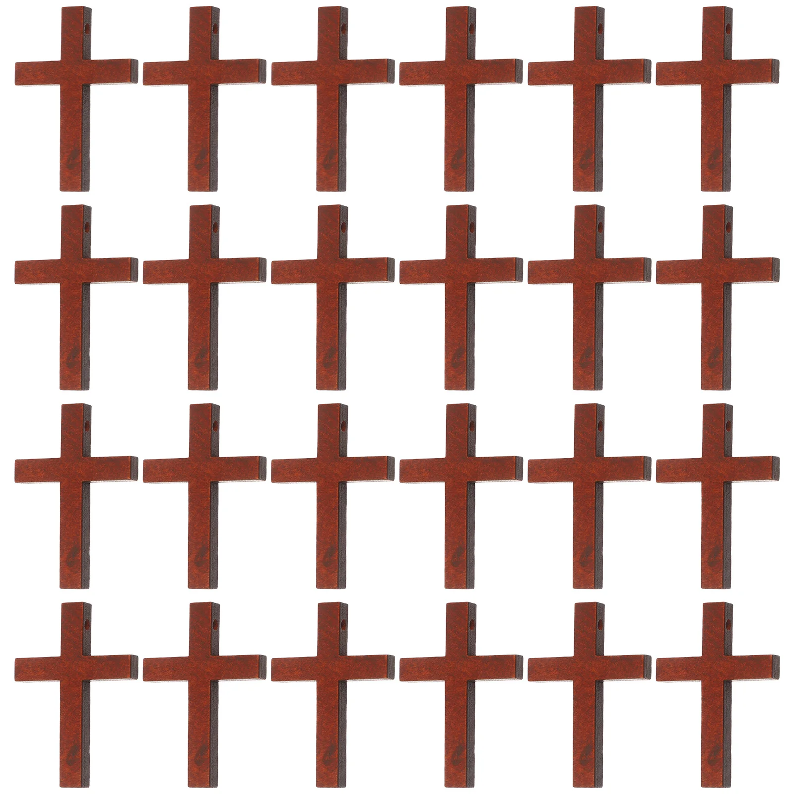 

50 шт., деревянные подвески в виде креста, аксессуары «сделай сам», для браслета, ожерелья, принадлежности для изготовления ювелирных изделий, элементы дизайна, деревянные подвесные