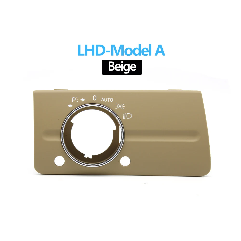 LHD RHD Front Dashboard Scheinwerfer Lampe Schalter Abdeckung Trim Ersatz Für Mercedes Benz W211 E Klasse 320 350 550 2003-2008