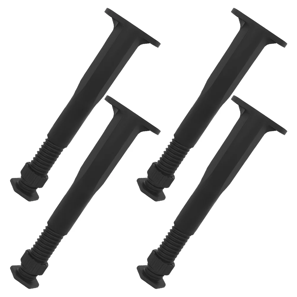 Pernas de suporte para estrutura de cama, 4 unidades, móveis ajustáveis, placa central, peças de reposição