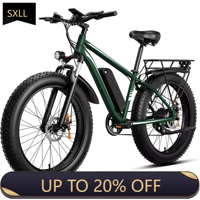 

OEM 30 MPH Brushless Motor Electric Off-Road Vehicle Wide Tire Electric Bike Mountain 1000 Watt Motor Off-Road Hybrid Electric C