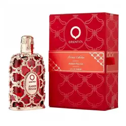 Orientica Royal Amber Rouge Oud azafrán 80ML hombres mujeres Eau De spray botella De vidrio Neutral Unisex rosa Colonia olor duradero