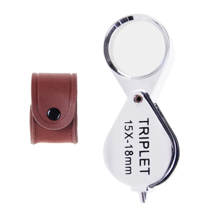 Jewelry Detail Viewer 15X Jewelry Magnifier Magnification Loupe Quality Glass Lens Suitable for Professional and Own Use