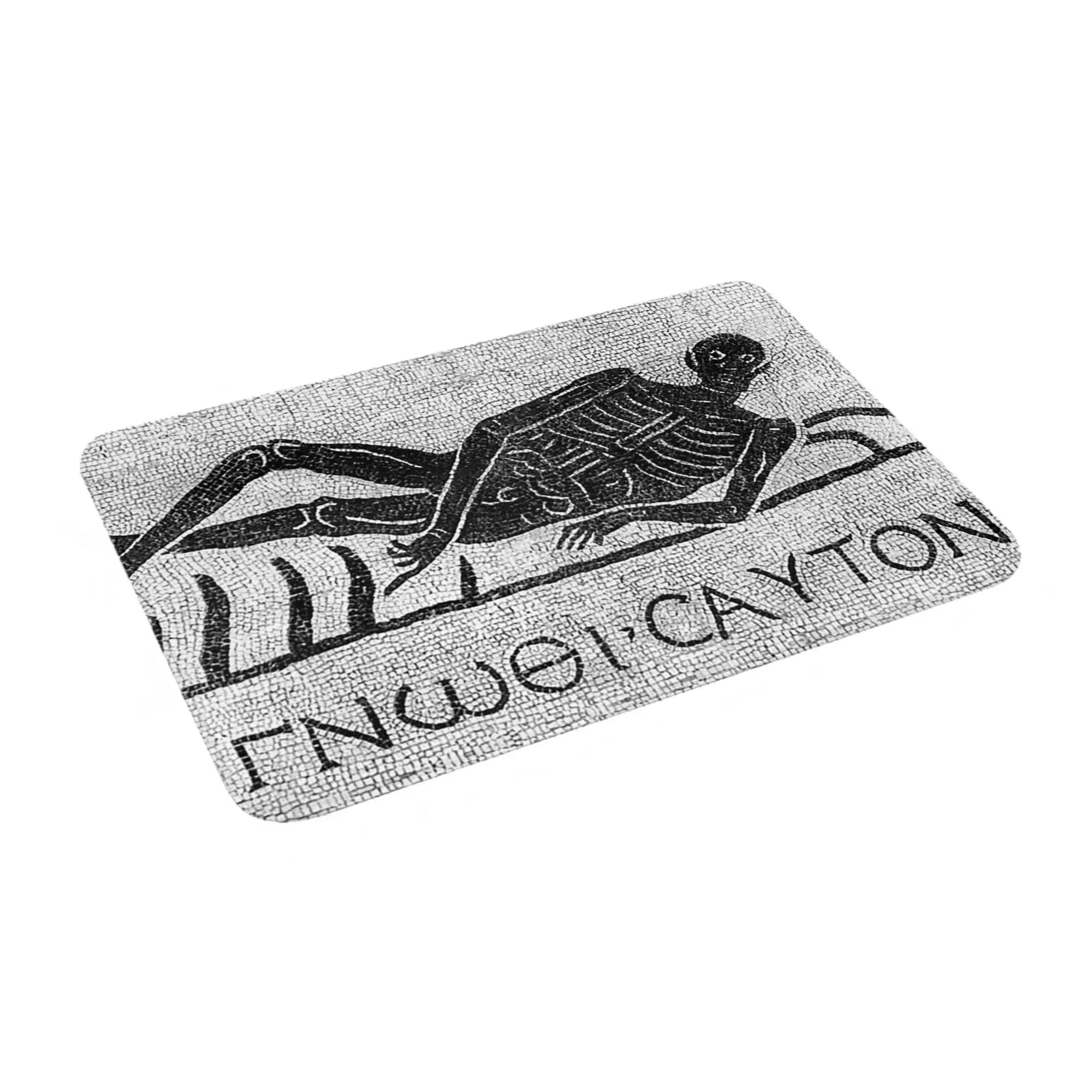 

Know Thyself - Roman Mosaic - Greek Text Non-slip Doormat Floor Mat Carpet Rug for Kitchen Entrance Home Balcony Footpad Mats