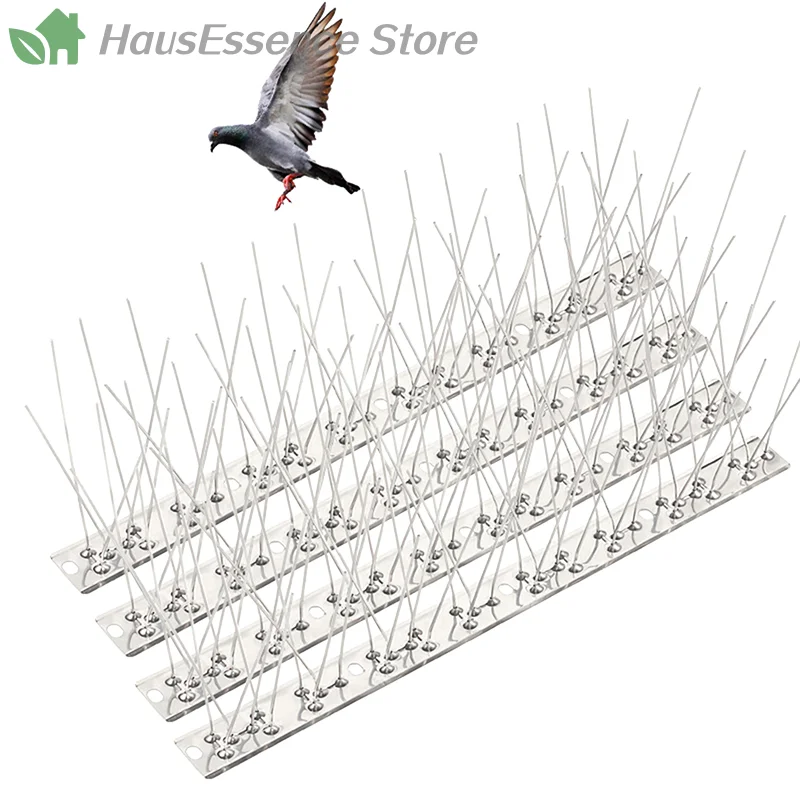 ※Stainless Steel Pigeon Spikes Bird Repeller Deterrent Traps Anti-bird Repellent Pest Control Garden Balcony Thorn Nail