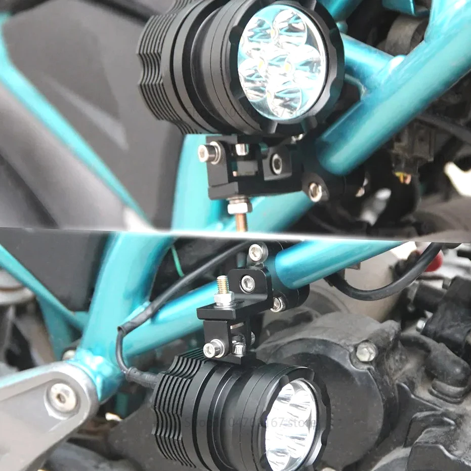 

New! LED Headlight Aluminum Alloy Fixing Bracket TG82 Installation Pipe Clamp Accessories Electric Vehicle Light Clamp Shelf