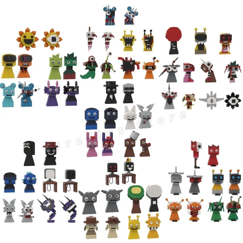 

New Incredibox Rhythm Game Building Block Model Toy 10pcs Rhythm Game Ornament Game Periphery Building Blocks Model Toy Kid Gift