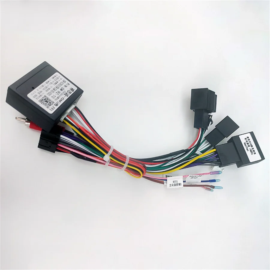 Car Audio 16pin Wiring Harness With Canbus Box For Chevrolet Sail 3 Aftermarket Stereo Installation Wire Adapter