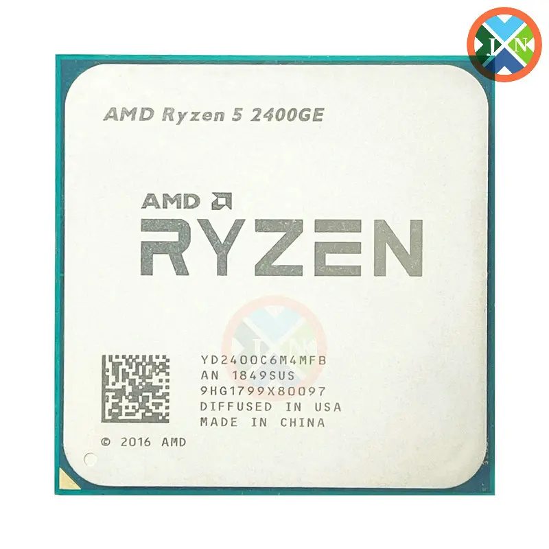 

AMD Ryzen 5 2400GE R5 2400GE 3.2 GHz Quad-Core Eight-Thread 35W CPU Processor YD2400C6M4MFB Socket AM4