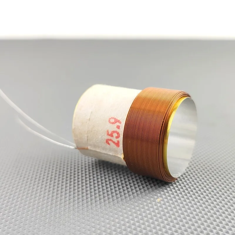 2pcs 25.9mm 8 Ohm Round Brass Wire Woofer Voice Coil Aluminum for BOSS 301 Speaker Repair view 4