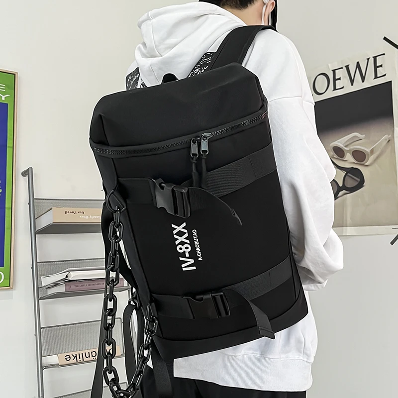 Backpack men's Fashion Brand large-capacity multi-purpose Backpack Sports College Student Bag Trendy Cool Carrying Method