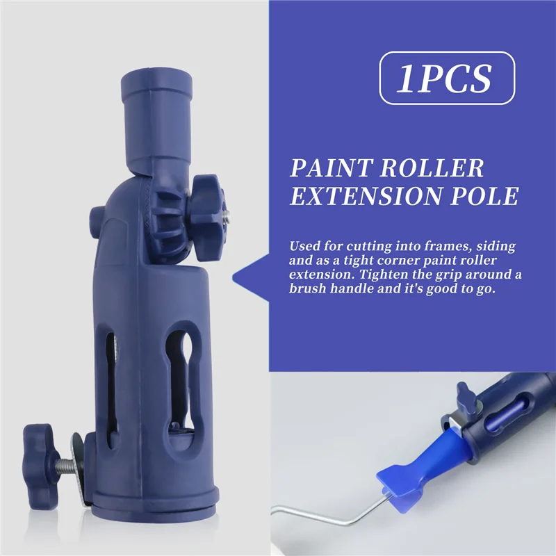 A24F-Multi-Angle Paint Brush Extender-Paint Edger Tool For Walls,Trim And Corner Painting-Paint Roller Extension Pole