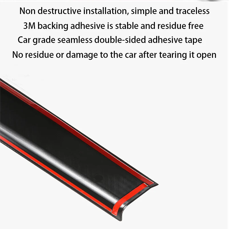 Rear Door Sill Guards For Tesla Model Y/3 Carbon Fibre ABS Inner Protector Plate Cover Trim Car Anti-Dirty Bumper Kick Pad