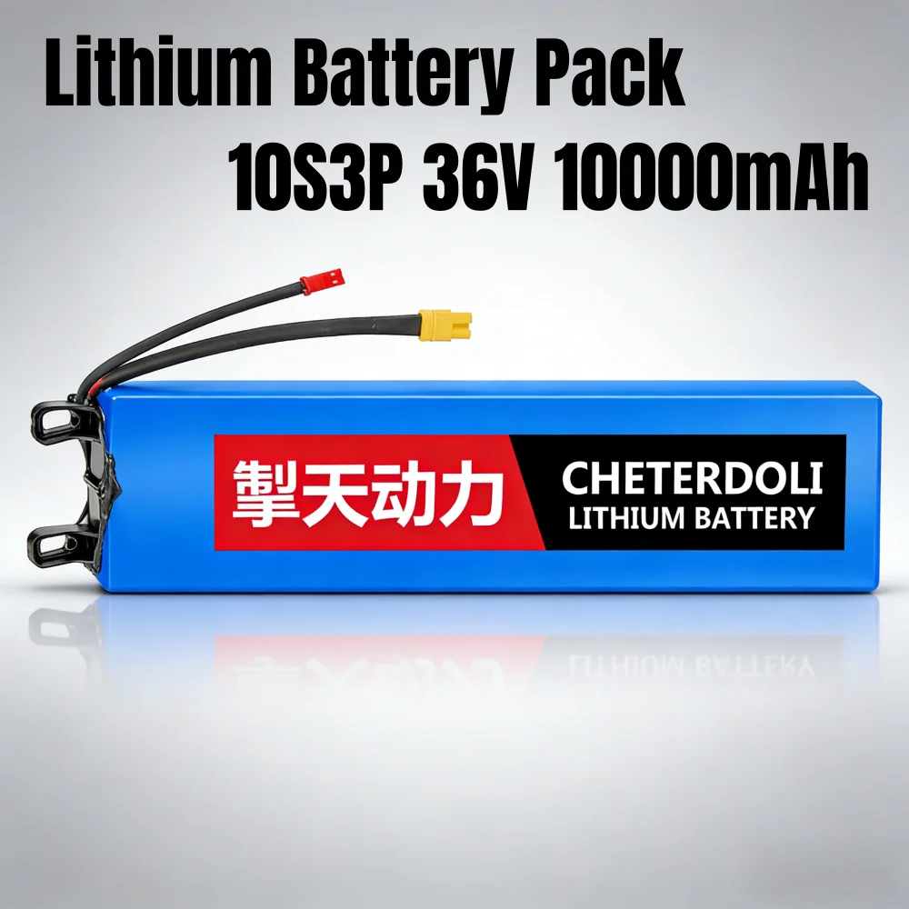 

10S3P 36V 10000mAh Electric Scooter Battery Pack for Lpega M365 - 18650 Lithium-ion High Capacity Replacement Scooter Battery