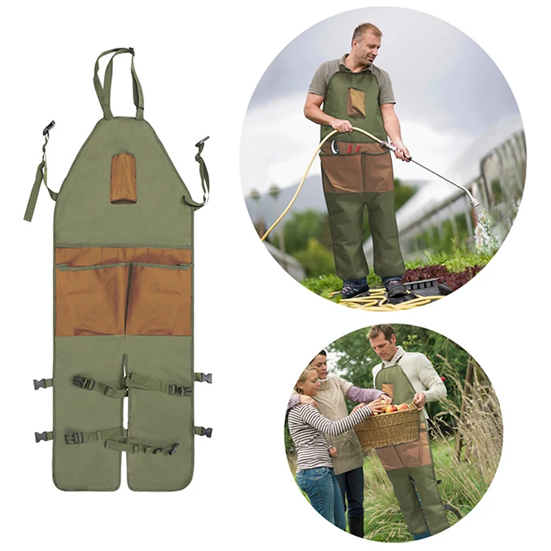 

Wear-resistant Oxford Apron For Gardening Work Multiple Pockets For Small Tools Pruning Branches Picking Work Aprons