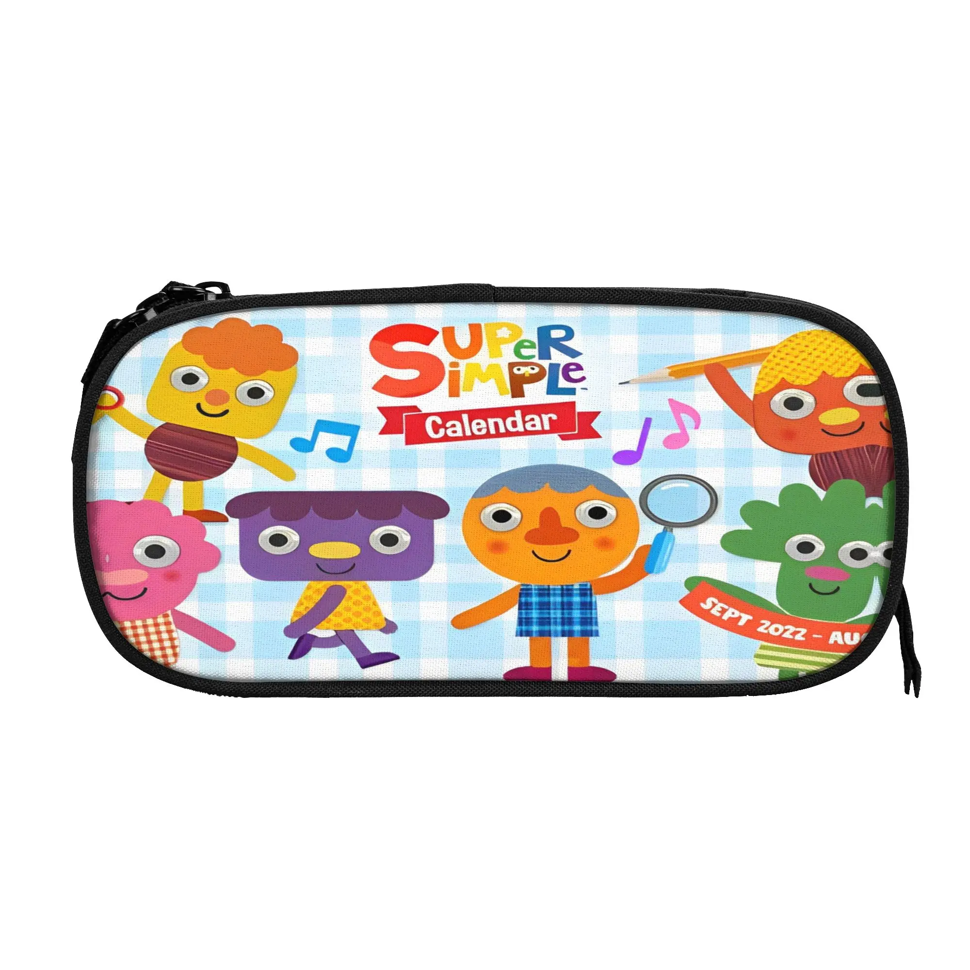Noodle & Pals Micro Super Simple Pencil Cases Cute   Pen Bags Girls Boys Big Capacity School Supplies Zipper Pencil Box