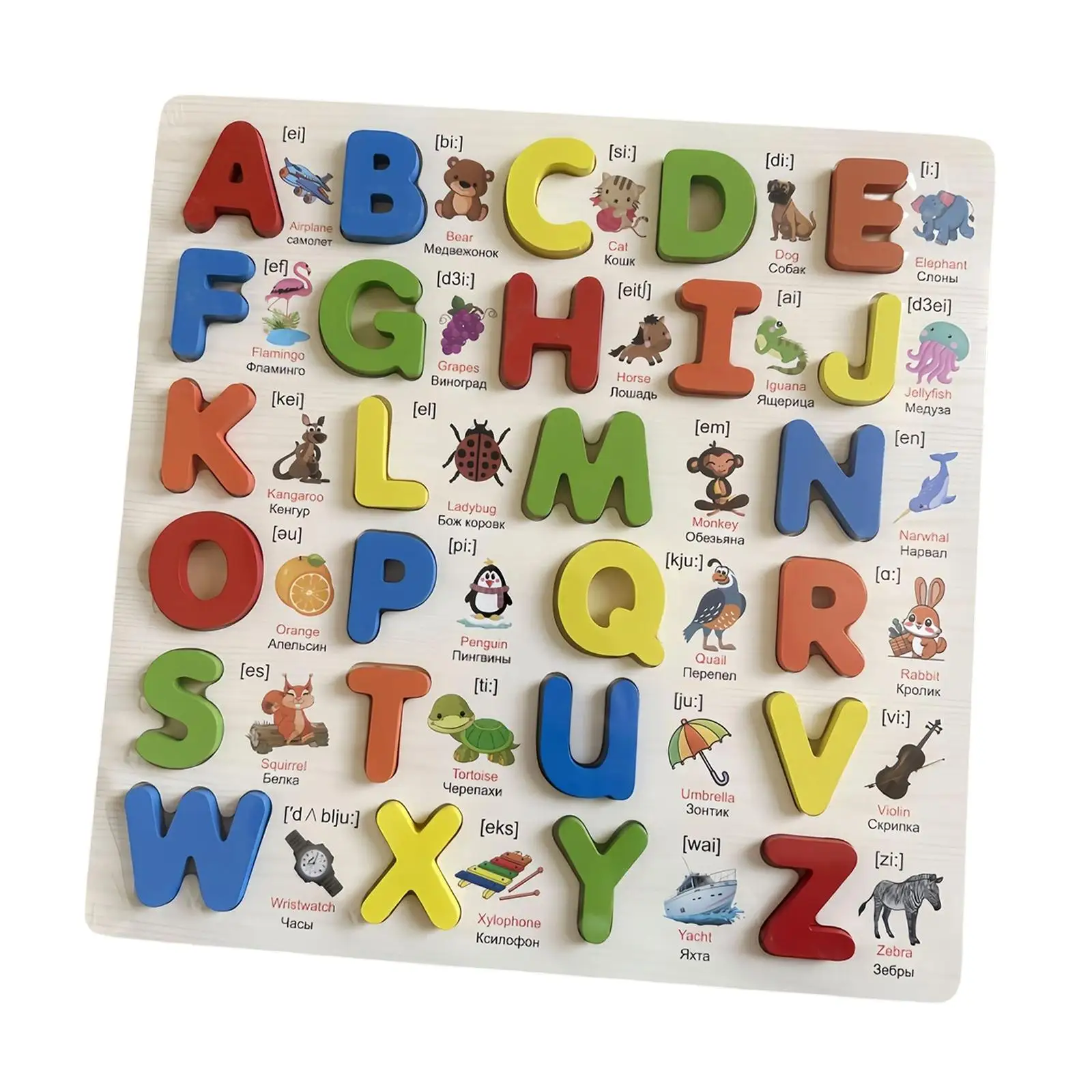 Wooden Puzzles Learning Activities Puzzle Board Set Blocks for Baby Kids Girls 3-5