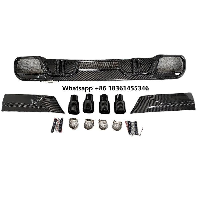 

Carbon Fiber F96 X6M LD Style Rear Diffuser Body Kit for X6M F96 Tailpipe Rear Lip