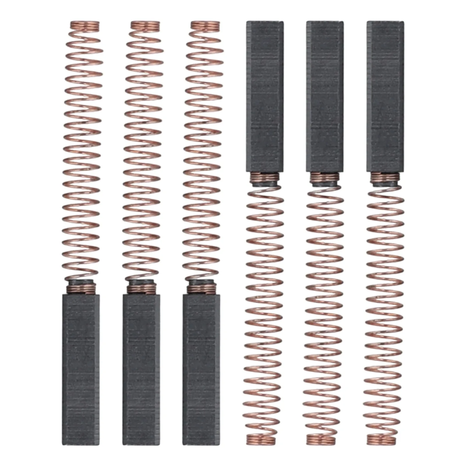 6pcs Carbon Brushes Motor Brushes For Home Use 6*6*25mm Wear Resistant Motor Brushes Replaces Various Part Numbers