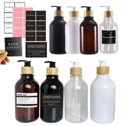 Liquid Lotion Soap Dispenser Bottle Bathroom Refillable Shampoo Handwash Shower Bottle Kitchen Dish Detergent Dispenser Holder