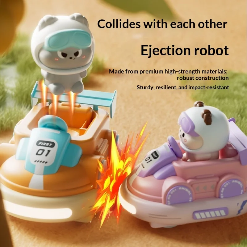 Generic Remote Control Bumper Car 2.4g Wireless Light Sound Ejectable Cartoon Battle Race Toy Vehicle For Adults Game Play