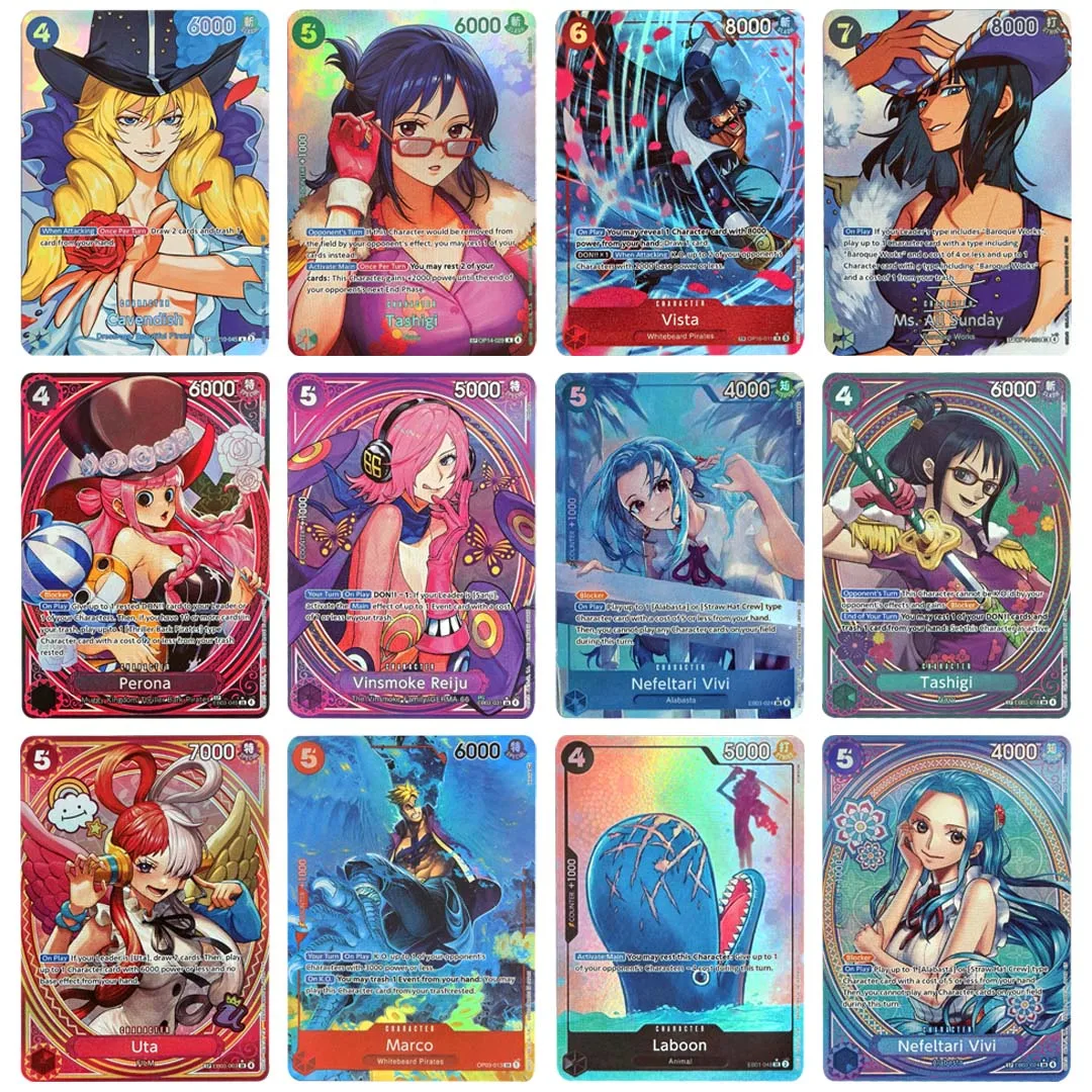 OPCG TCG Replica Rare Parallel Art Holo Cards, Premium Foil Collectible Game Cards for Hobby Display & Casual Deck Building Fans