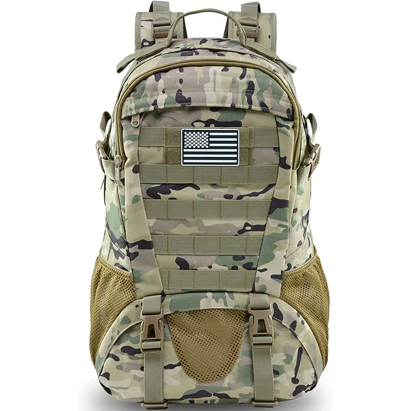 Large Capacity Travel Backpack Waterproof Hiking Camping Hunting Hiking Bag Camouflage Outdoor Cross-Country Sports Shoulder Bag