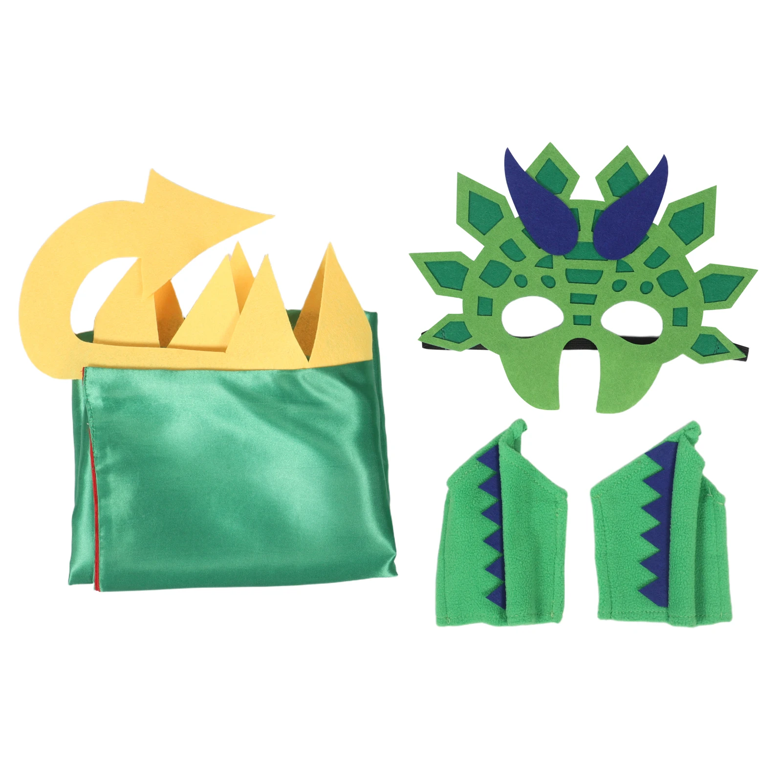 

Dinosaur Cape Set Costume Cosplay Halloween for Kids Polyester Toddler Dress up Boy