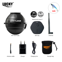 LUCKY FF916 WiFi Fish Finder - 120m Range & 45m Depth Wireless Sonar for iOS/Android Portable Fishing Detector Fishing Equipment