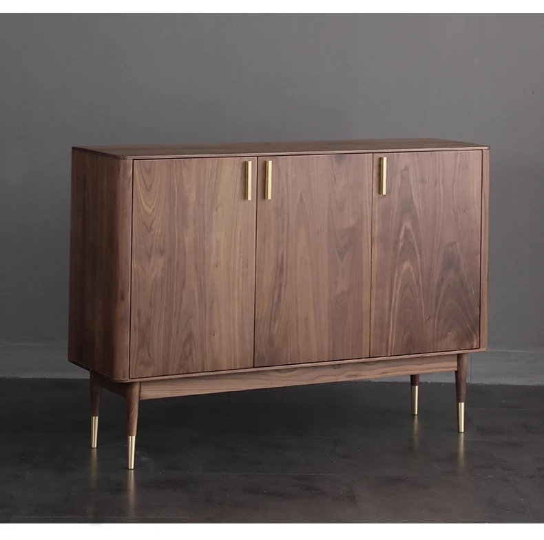 

Легкий и стильный шкаф для обуви из массива черного ореха, современный и простой, для прихожей.