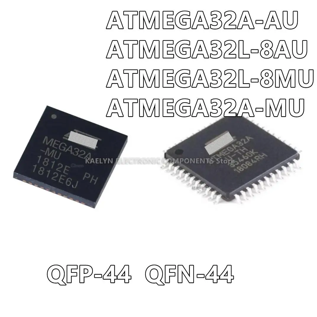 2-5Pcs/lot ATMEGA32A-AU ATMEGA32L-8AU ATMEGA32L-8MU MEGA32L-8MU ATMEGA32A-MU MEGA32A-MU QFP44 QFN44