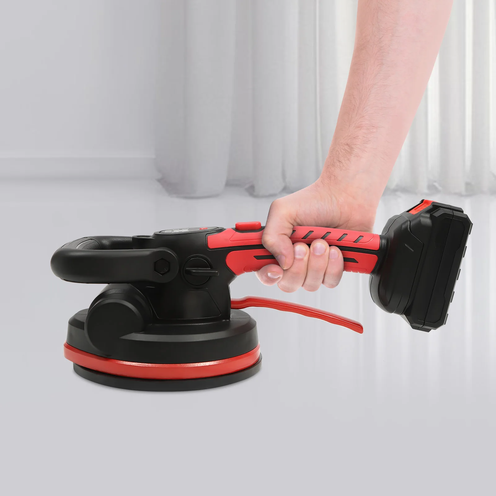 Tiling Machine Cordless Tile Tiler Anti-slip Handheld Tiles Leveling Tool 6 Speeds Adjustable with LCD Screen