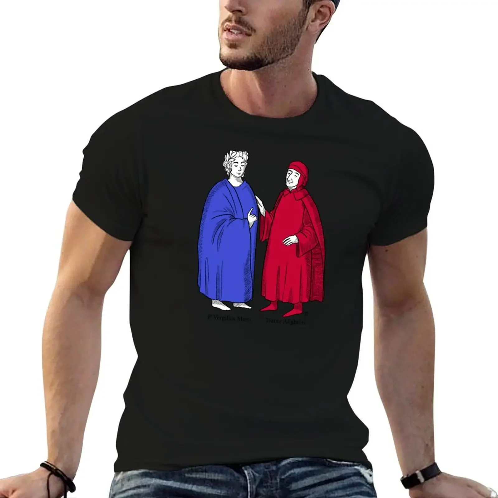 Vergil and Dante (colors) T-Shirt rapper graphic tees cute clothes sublime mens big and tall t shirts