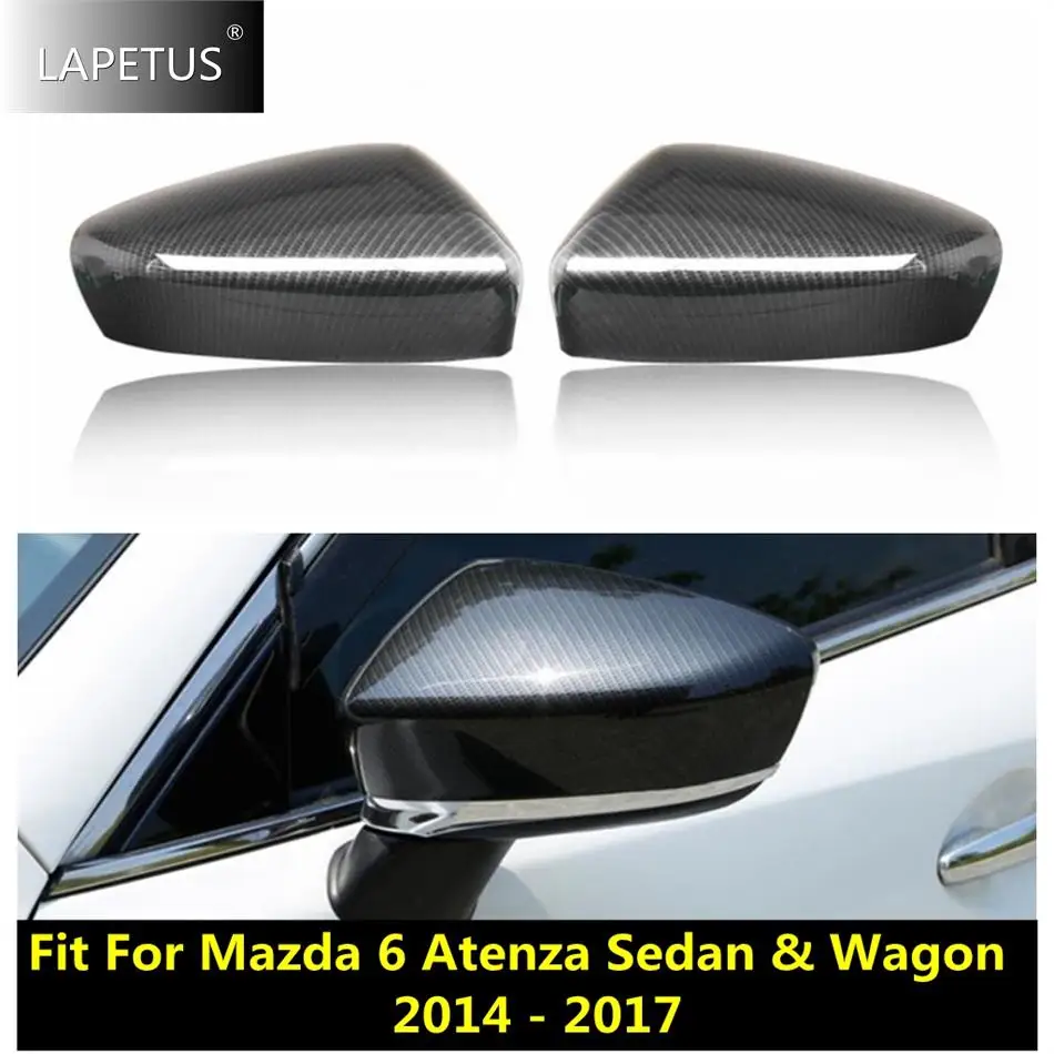 

Car Door Rearview Mirror Cap Shell Decoration Cover Trim For Mazda 6 Sedan / Wagon 2014 - 2017 Carbon Fiber Accessories Exterior