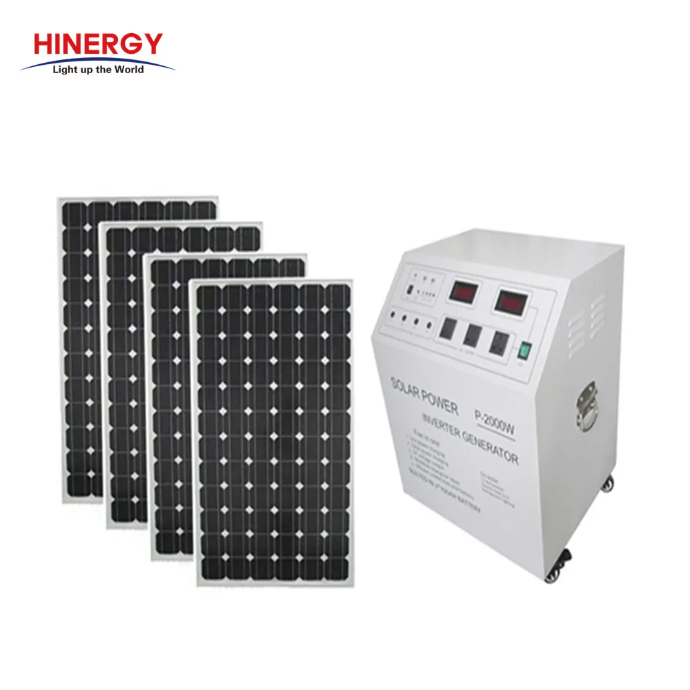 1kw Portable complete kits off grid solar panel system 1000w for home with best price