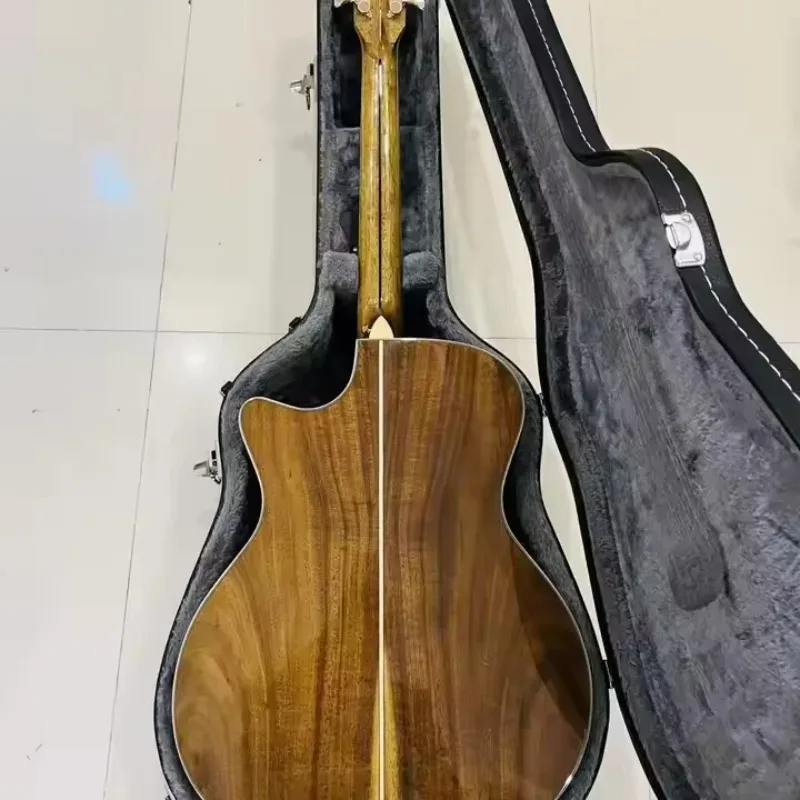 Hot Sale Handmade Professional Quality Solid Acoustic Guitar Koawood All Solid Guitar in Stock