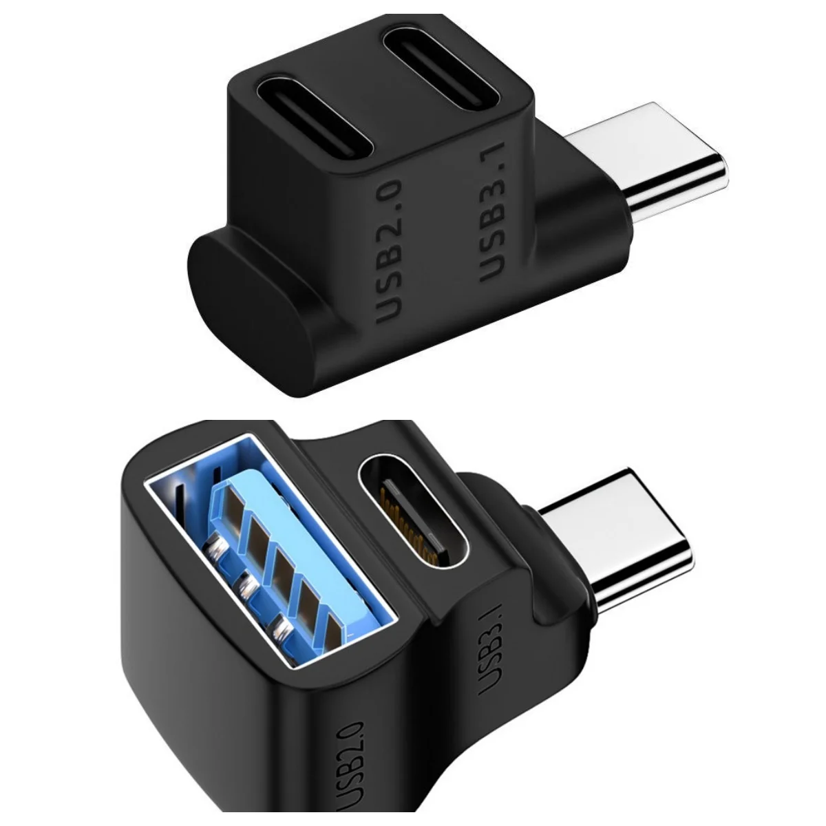 Docking Station For Steam Deck 2-in-1 USB Type C Chargers One-out Two Adapter Game Console Cellphone Tablets Accessory