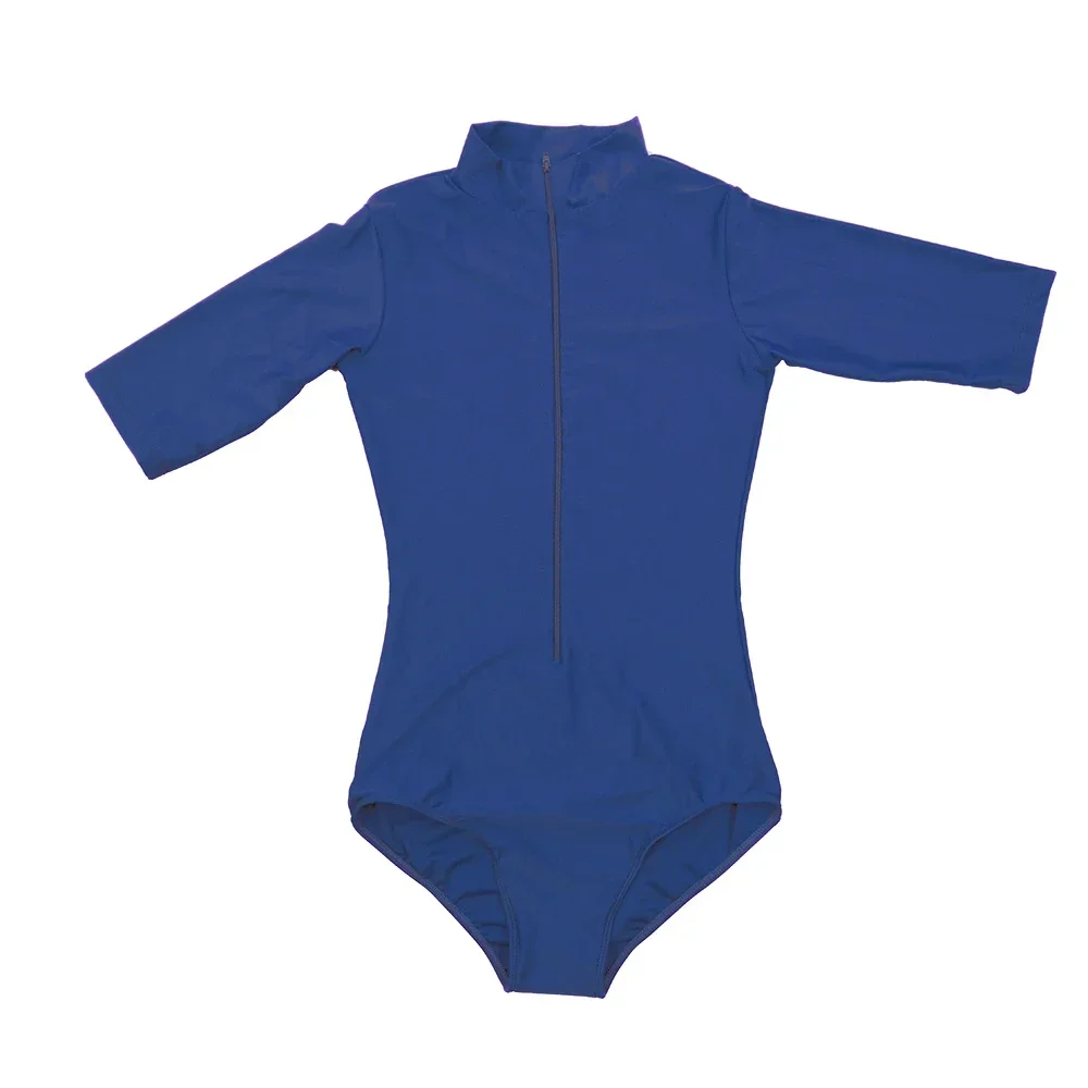 Aoylisey Vrouwen Balletdans Kostuum 1/2 Gymnastiek Zwarte Workout Bodysuits Romper Voor Mannen Volwassen Danskleding