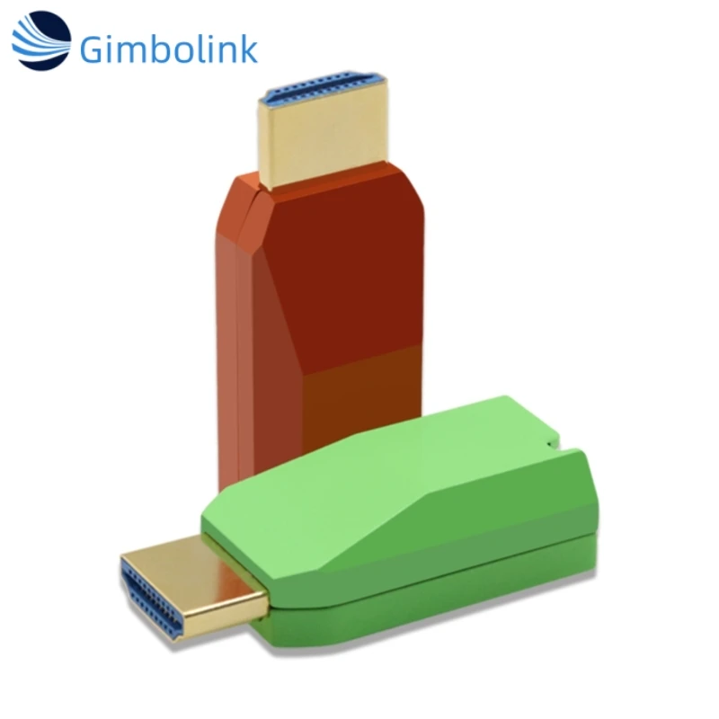 Gimbo Mini 4K/60Hz HDMI2.0 Over Single-Core Multimode Fiber Optic Extender LC Port HD-MI 2.0 OM4 300m for FTTH Applications